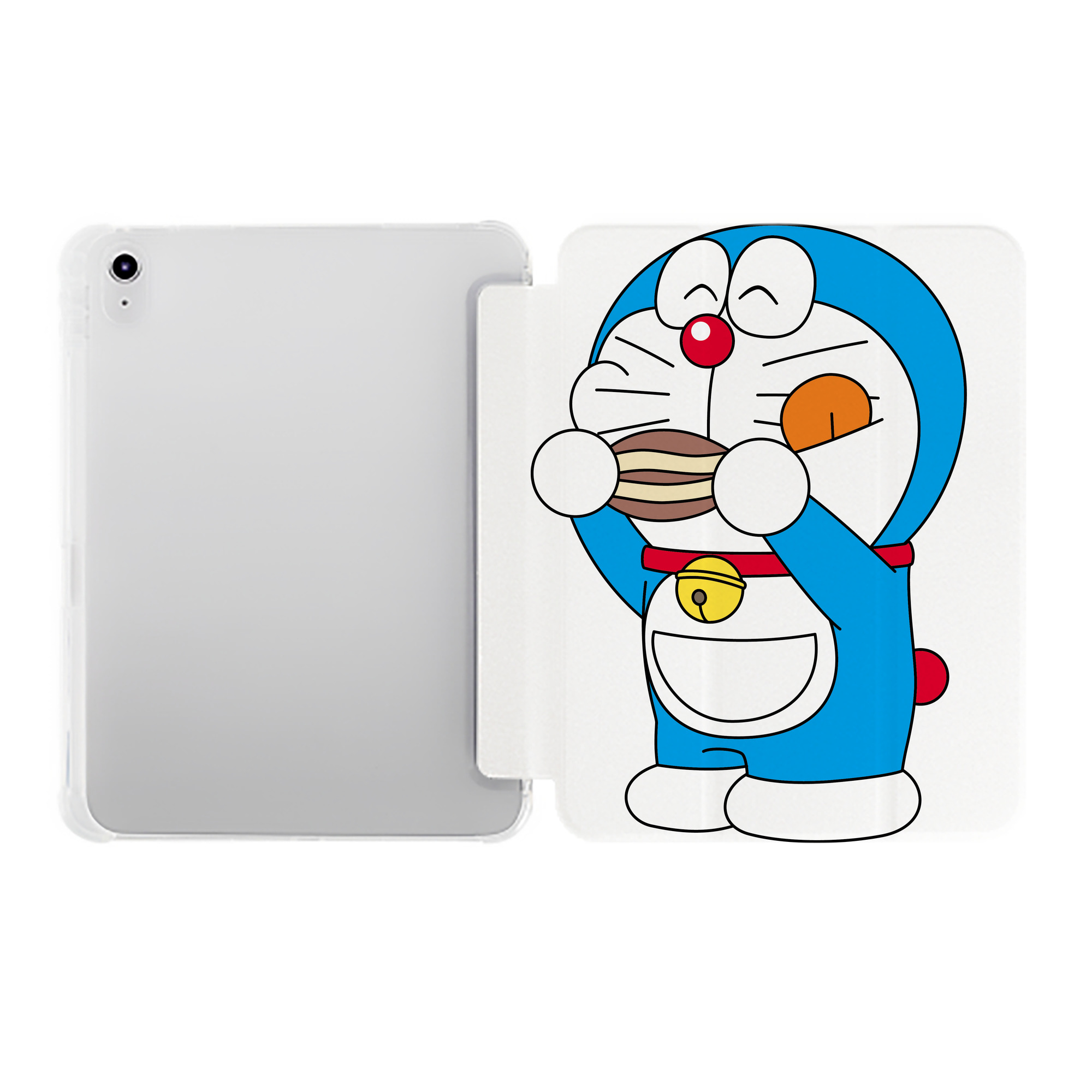 （画像用） ドラえもん Doraemon IPad ケース ペン収納付き 三つ折りスタンド PUレザー×シリコン 対応機種9.5/10.5/10.9インチ